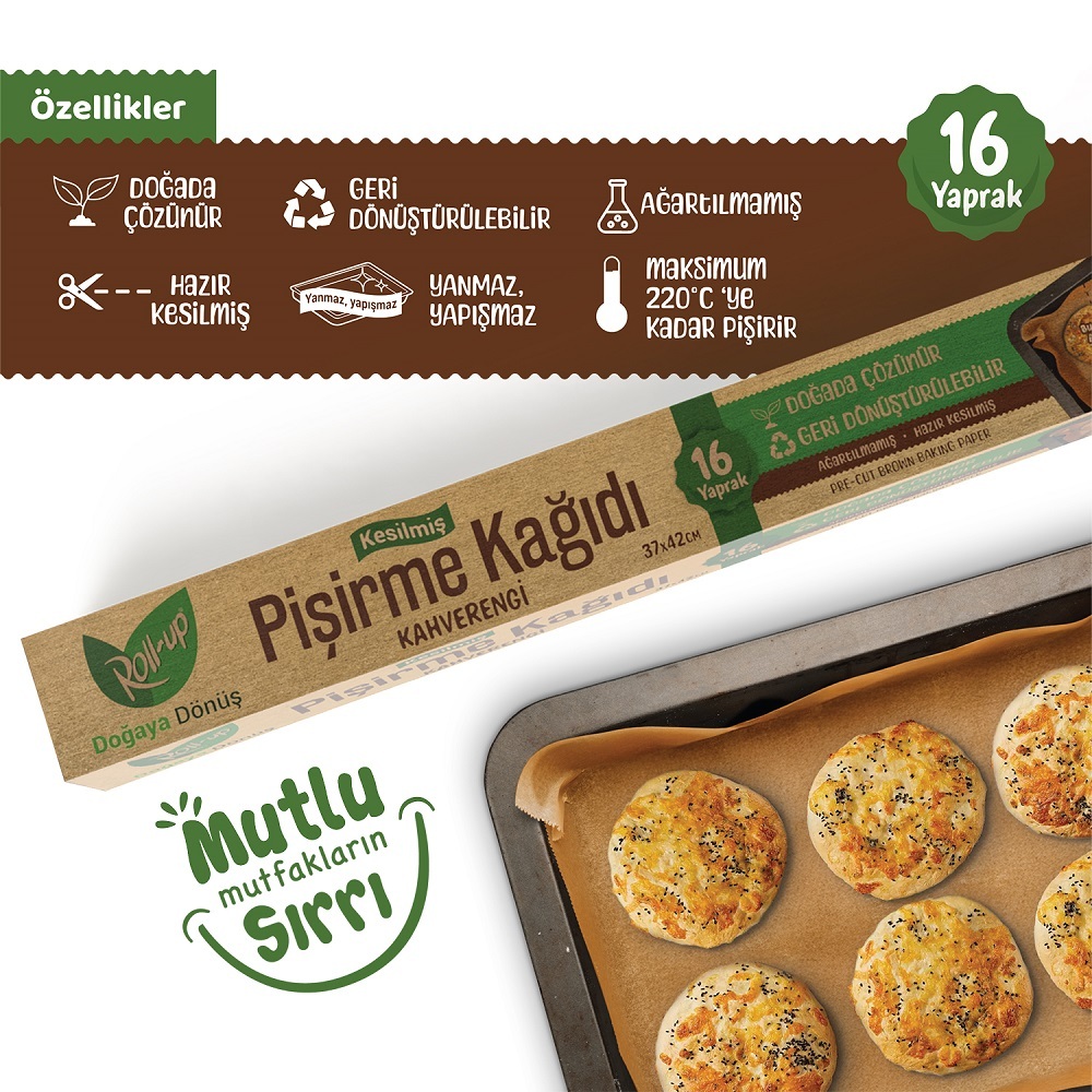 ROLL-UP KAHVERENGİ PİŞİRME 16 YAPRAK