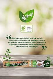 ROLL-UP KESİLMİŞ YAĞLI KAĞIT 20 YAPRAK