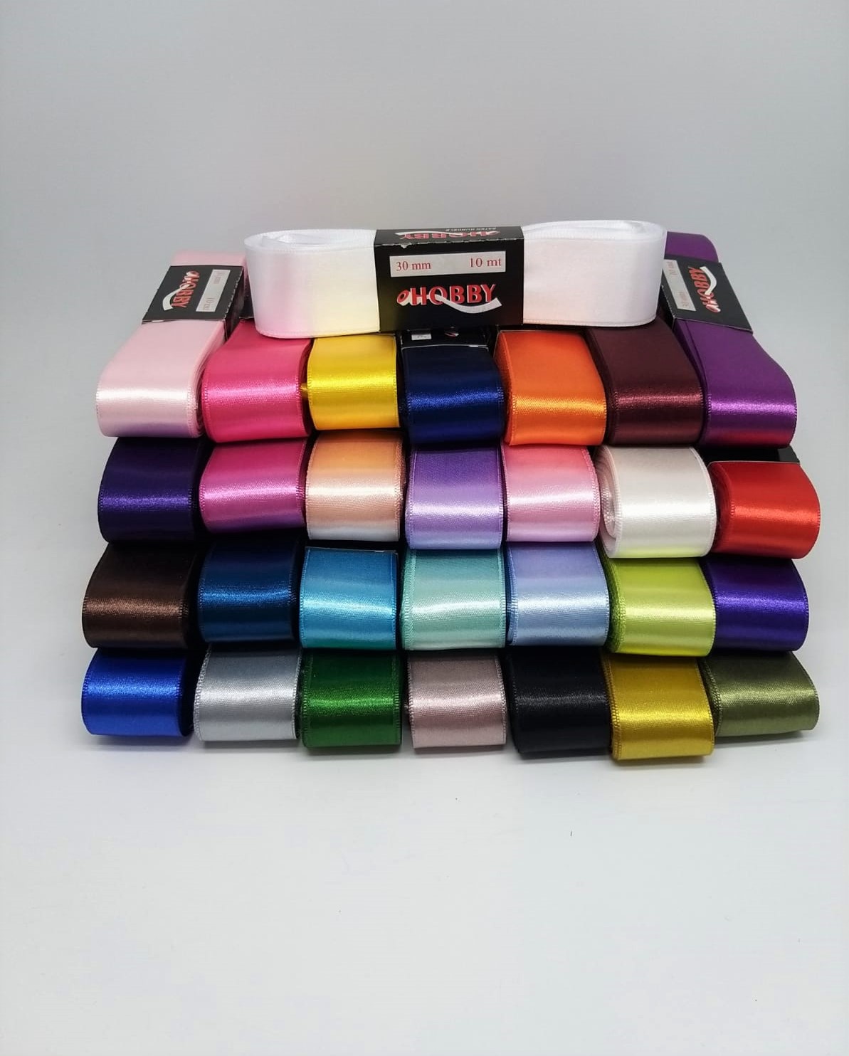 SATEN KURDELE 30 MM X 10 MT ÇİFT TARAFLI