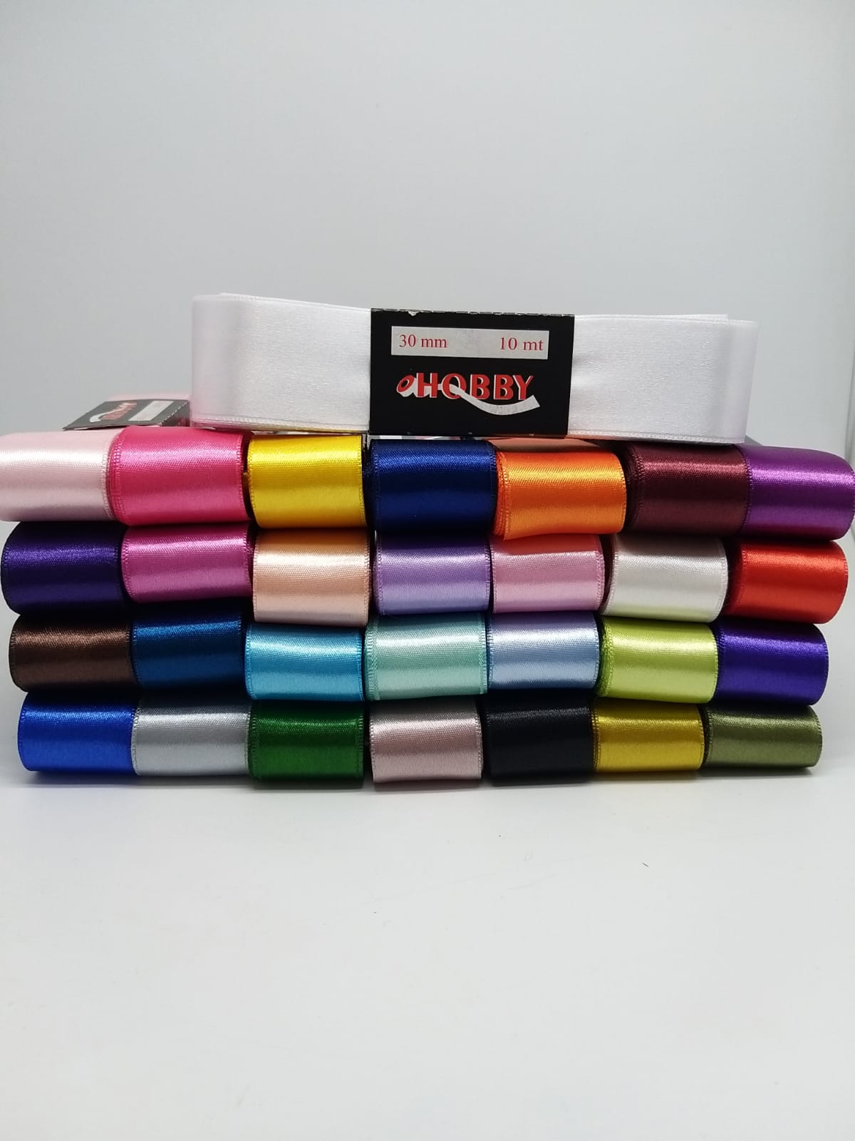 SATEN KURDELE 30 MM X 10 MT ÇİFT TARAFLI