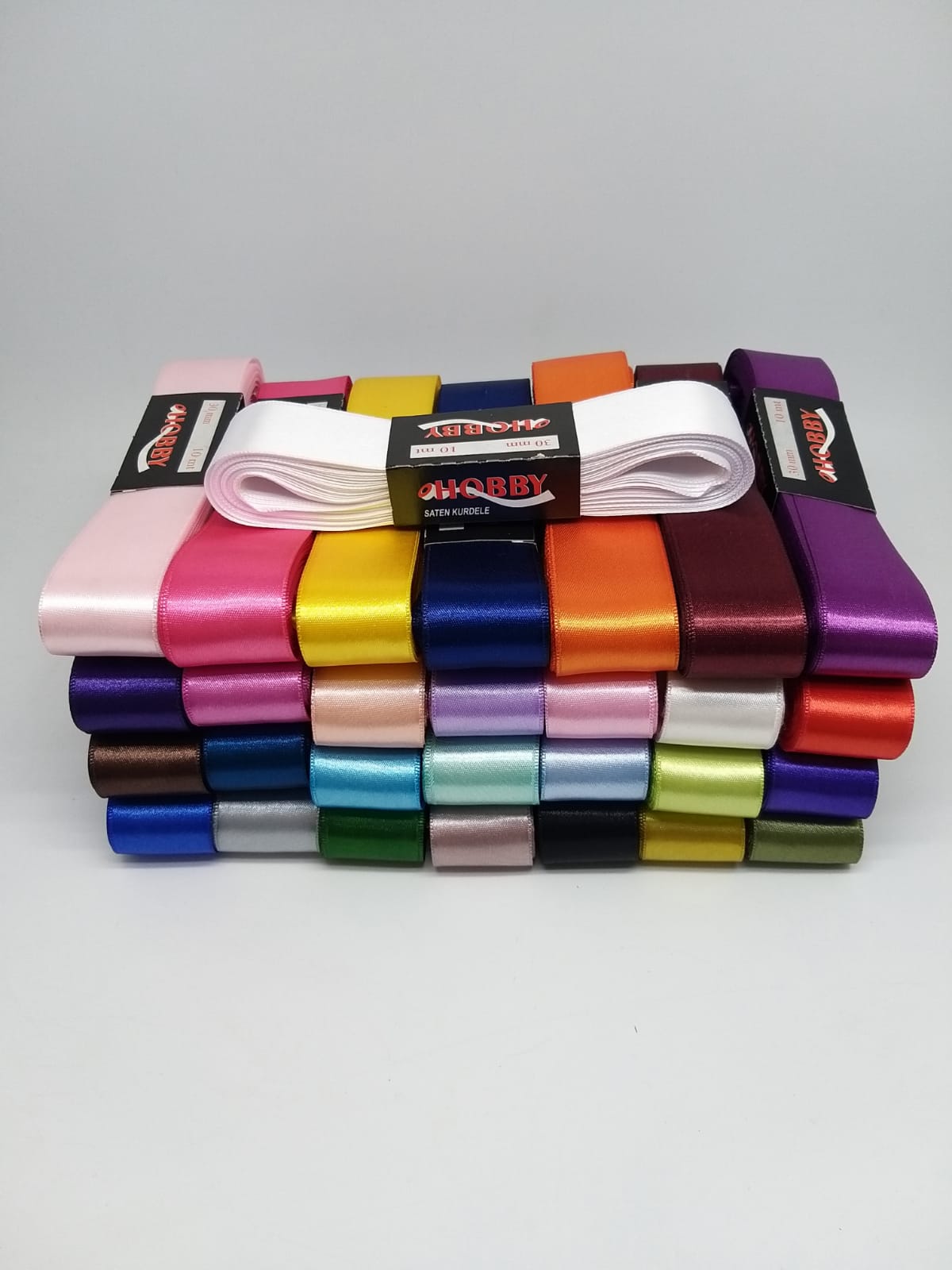 SATEN KURDELE 30 MM X 10 MT ÇİFT TARAFLI