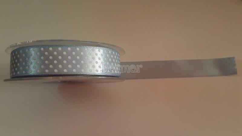 SATEN PUANTİYELİ MAVİ KURDELE 2 CM X 20 MT