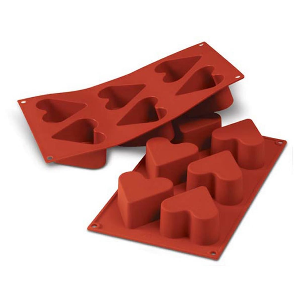 SİLİKOMART 6 LI KALP 65X40MM SF036