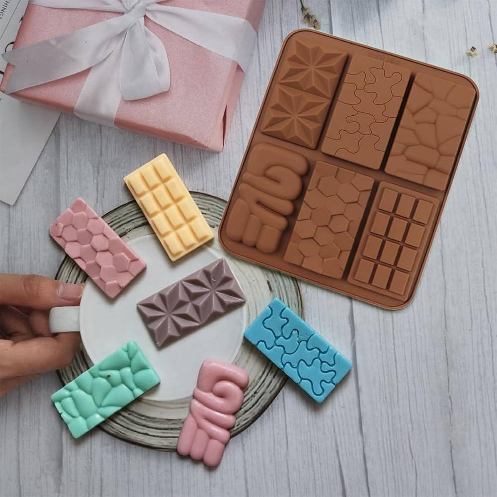 SİLİKON ÇİKOLATA KALIBI-6 LI DUBAİ ÇİKOLATA TABLET D0553