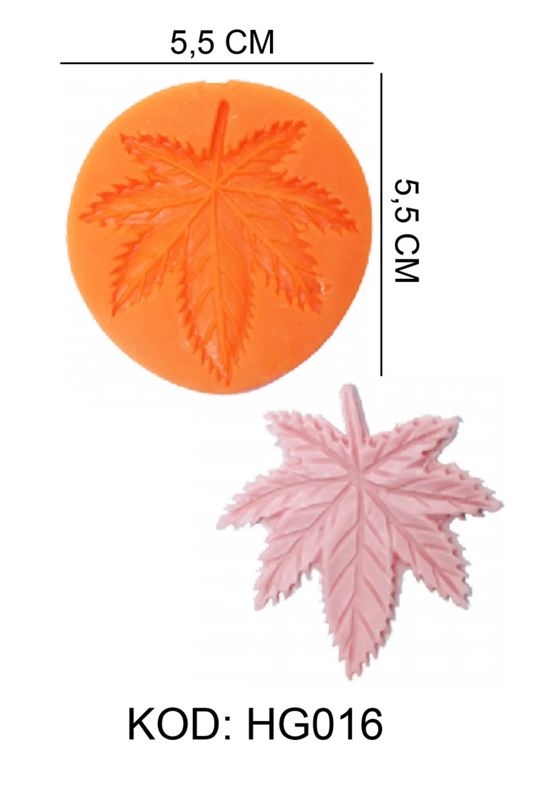 SİLİKON ÇINAR YAPRAK KALIP HG-016