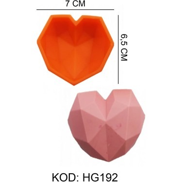 SİLİKON ELMAS KALP KALIP HG-192