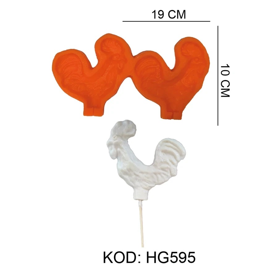 SİLİKON HOROZ ŞEKERİ KALIP HG-595