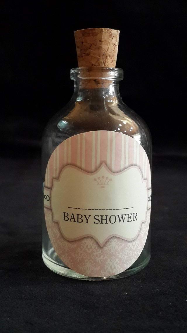 STİCKER 12 Lİ BABY SHOWER ÇERÇEVE PEMBE