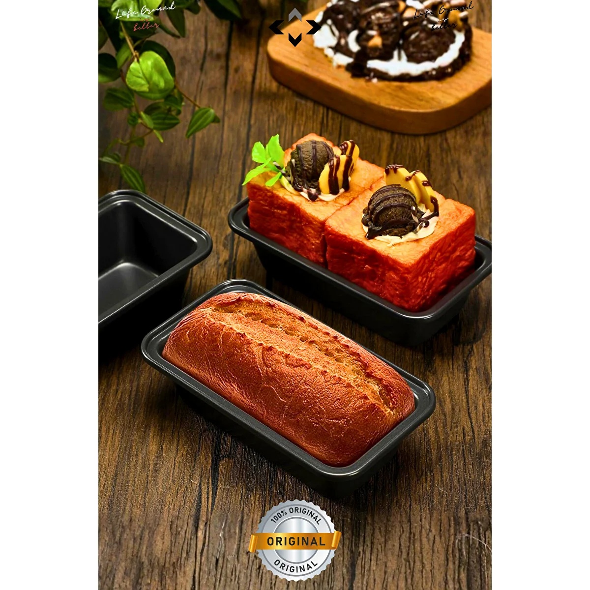 TEFLON KAPLAMALI BATON KEK KALIBI 25,5X11 CM