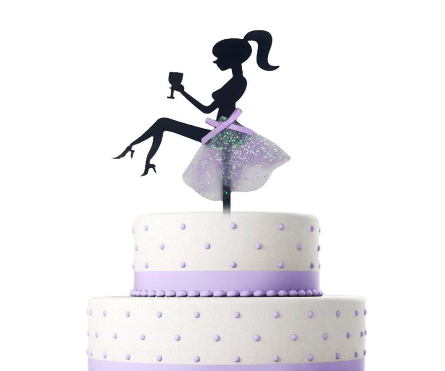 TÜL ETEKLİ BRIDE PASTA ÜSTÜ PLEKSİ