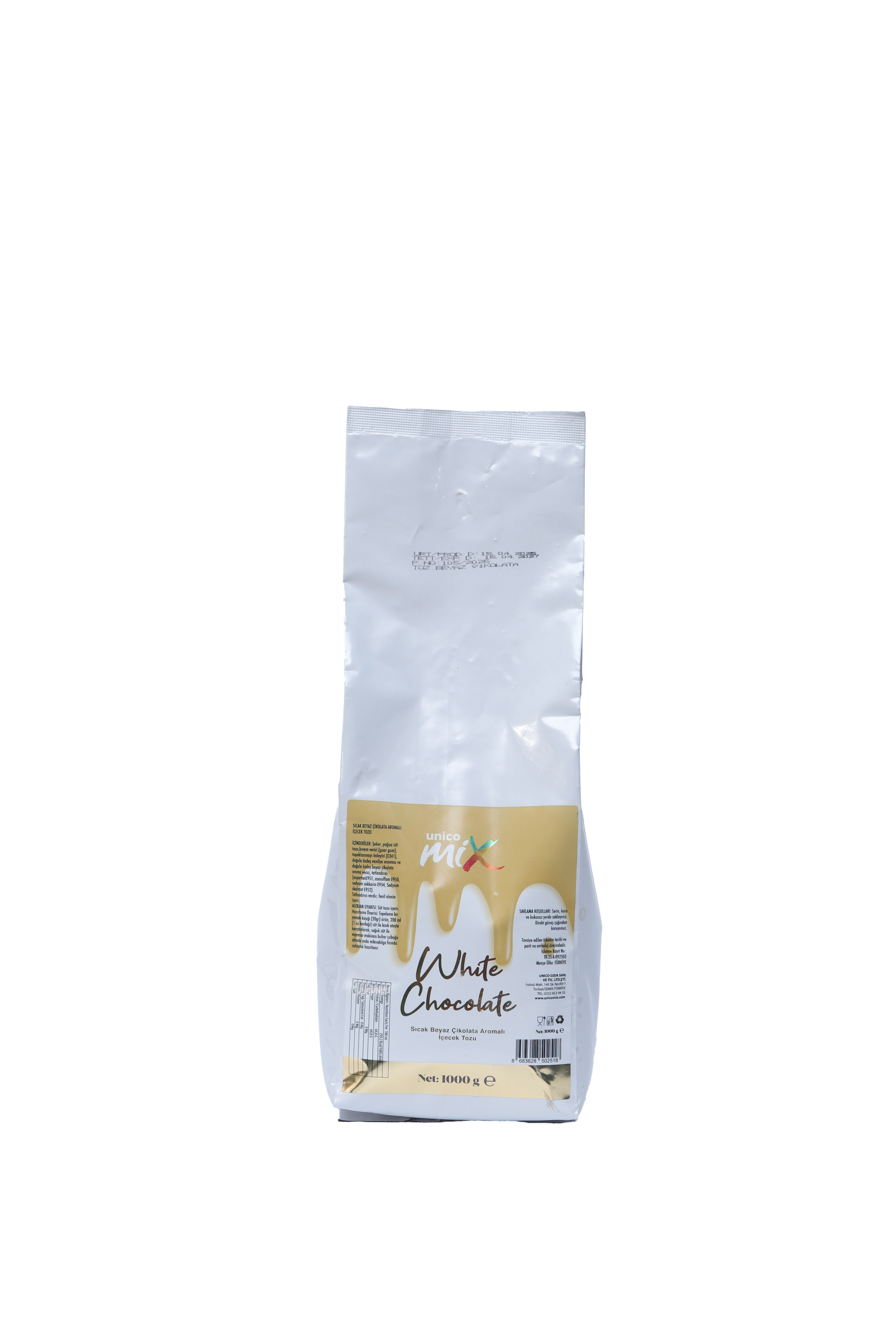 UNICOMİX BEYAZ ÇİKOLATALI SICAK İÇECEK TOZU 1 KG