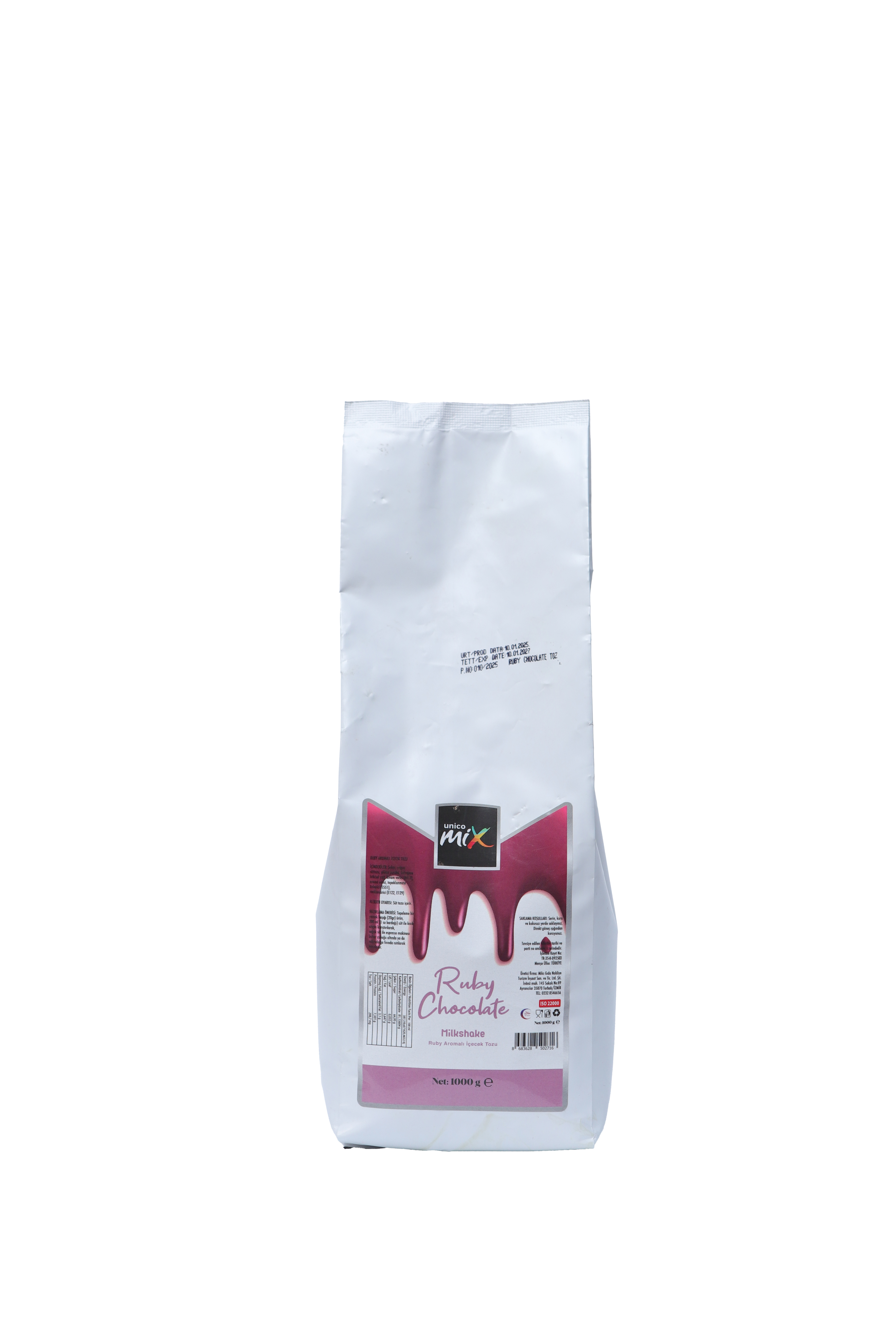 UNICOMİX RUBY ÇİKOLATALI SICAK İÇECEK TOZU 1 KG