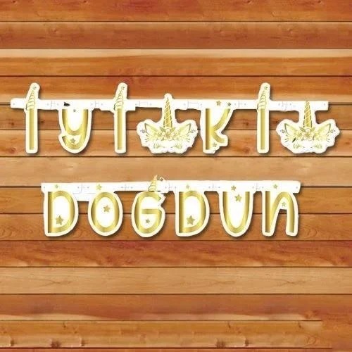 UNICORN GOLD İYİ Kİ DOĞDUN BANNER