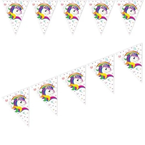 UNICORN ÜÇGEN BAYRAK SET