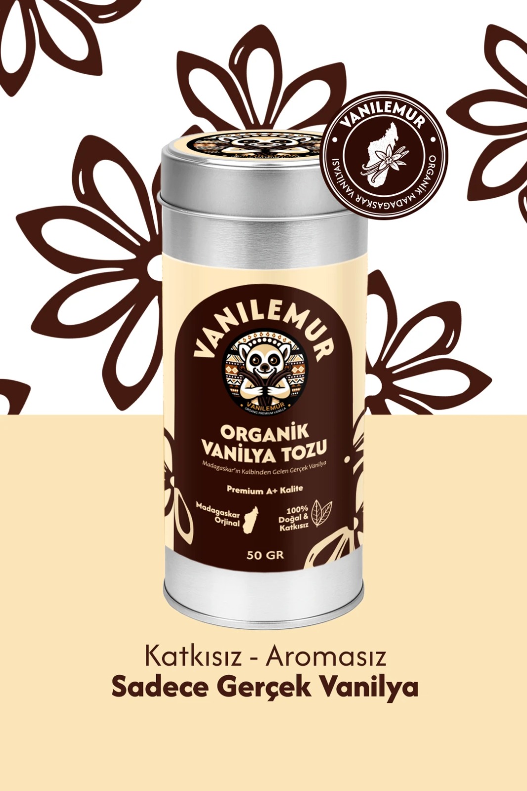 VANILEMUR ORGANİK VANİLYA TOZU 50 GR